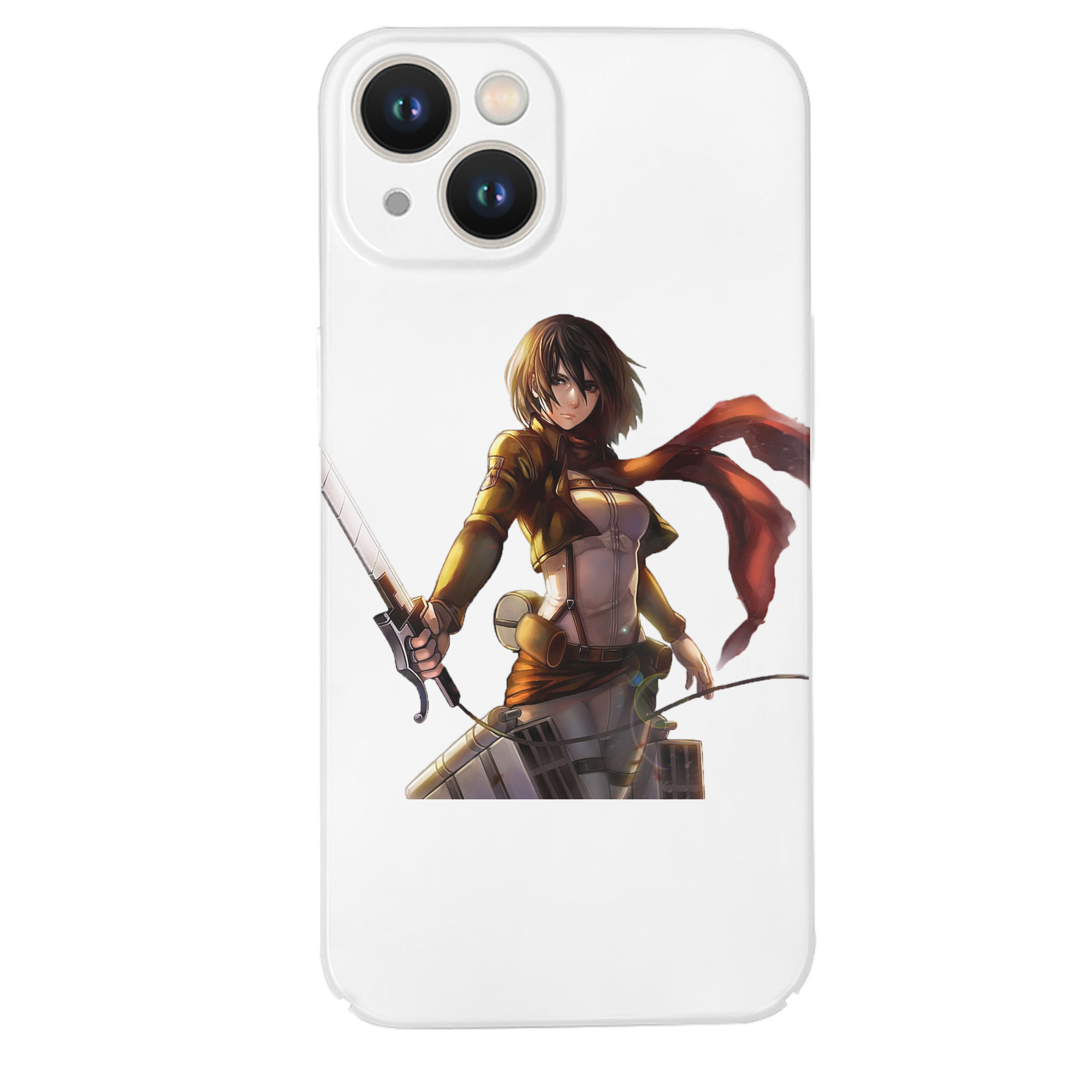 （画像用） 進撃の巨人 ミカサ·アッカーマン Attack on Titan Mikasa Ackerman 【iPhone 14シリーズ対応】ハードケース